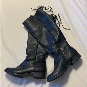 Black tall boots